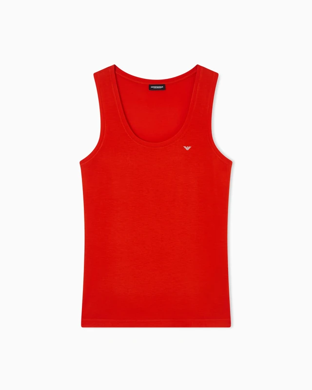 Emporio Armani Women's Essential Studs Tank Red XL