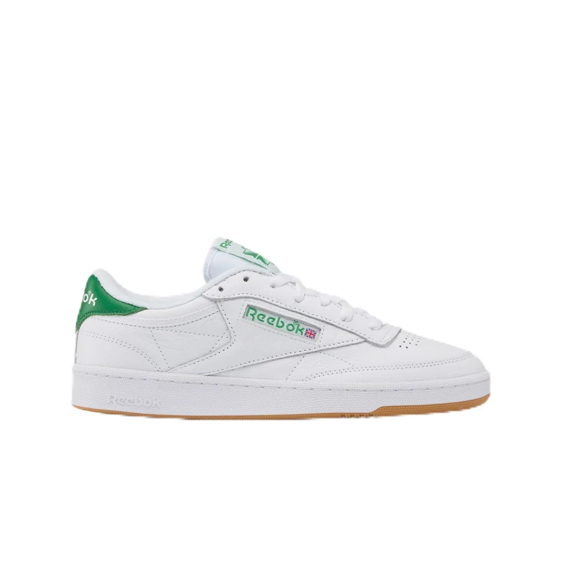 Reebok Club C 85, Men's Sneakers, Ftwrwhite Glengreen Rbkrubbbergum1, EU 41 - UK 7
