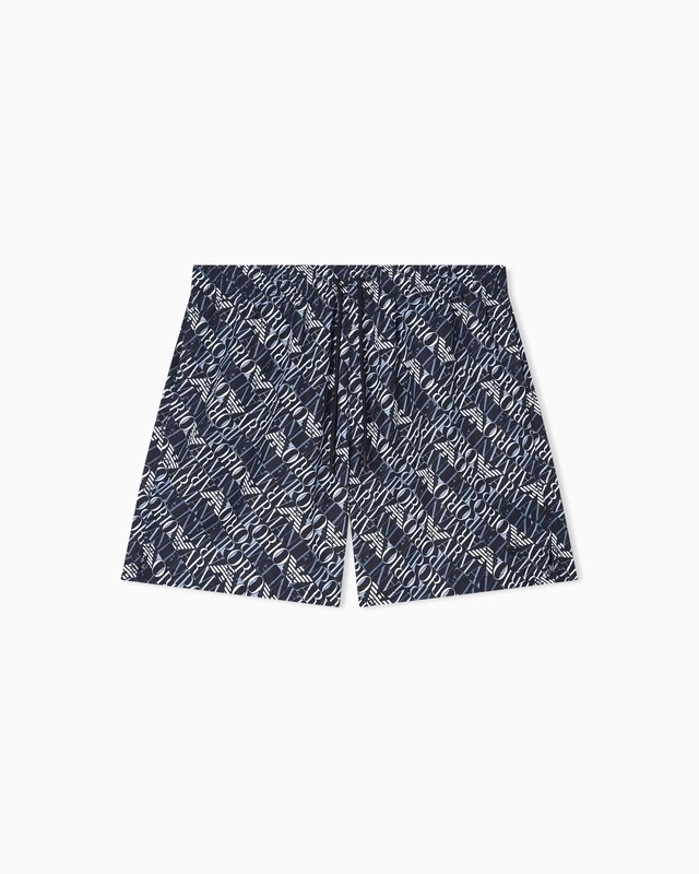 Emporio Armani Men's MACROLOGO Boxer Black L - Image 1