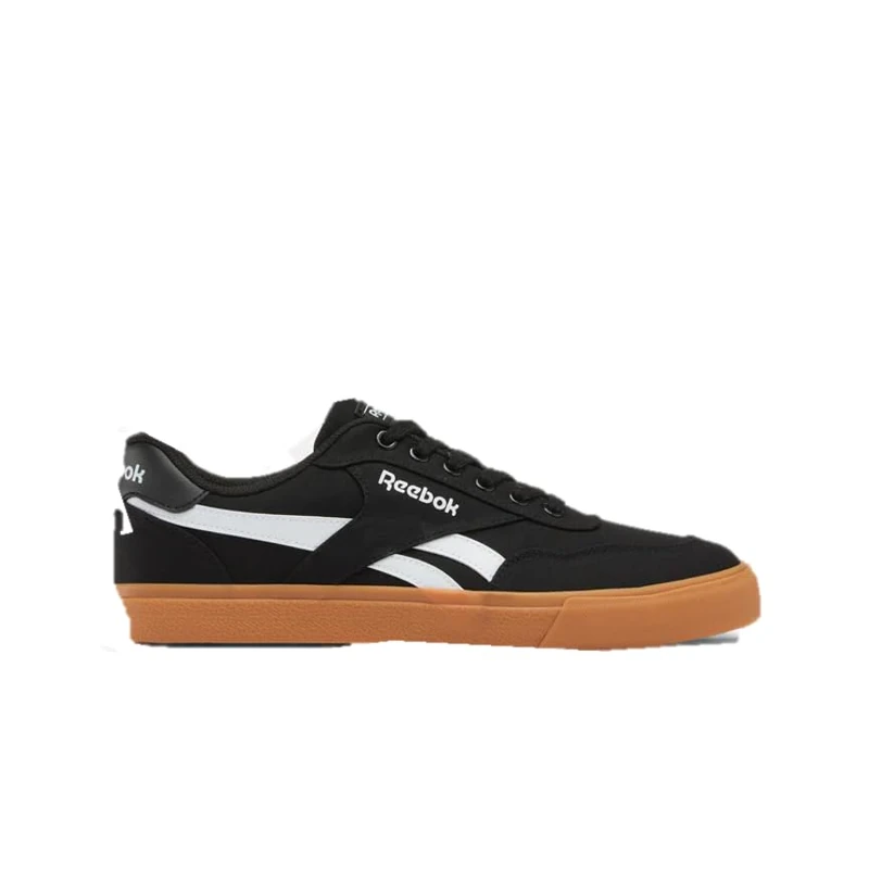 Reebok Men's Court Advance Vulc Trainers, Jet Black/Bright White/TAN, 47 EU