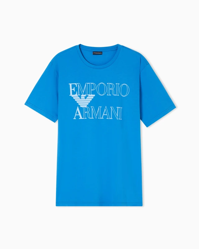 Men's LOGOTAPE Crew Neck T-Shirt Blue M