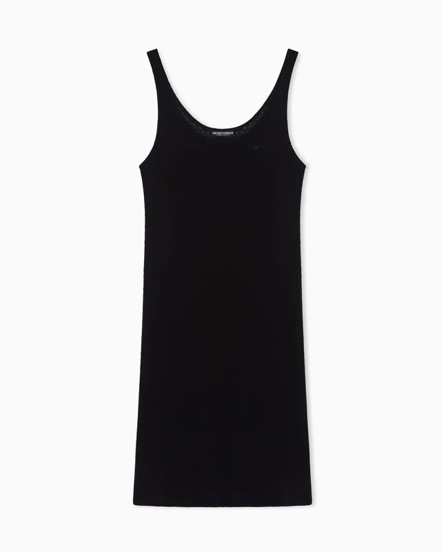 EMPORIO ARMANI Women's KNIT SHORT DRESS Black XL - Image 1