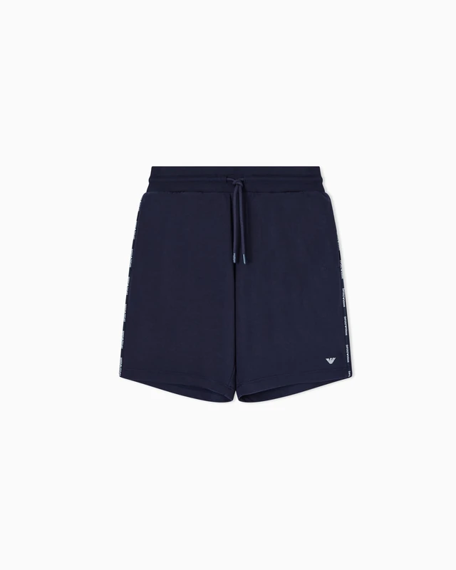 EMPORIO ARMANI Men's Modal Terry Bermuda Short Blue XXL