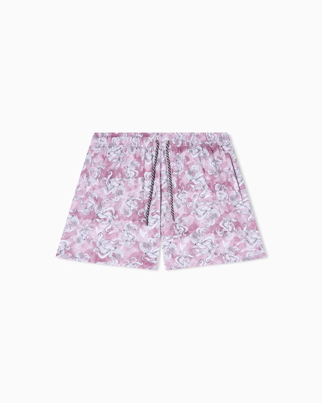Emporio Armani Men's Animals Print Boxer Pink M