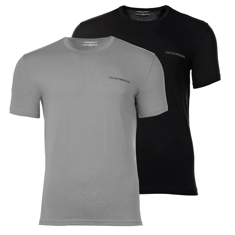 Men's CORE Logoband 2-Pack Crew Neck T-Shirt Black L