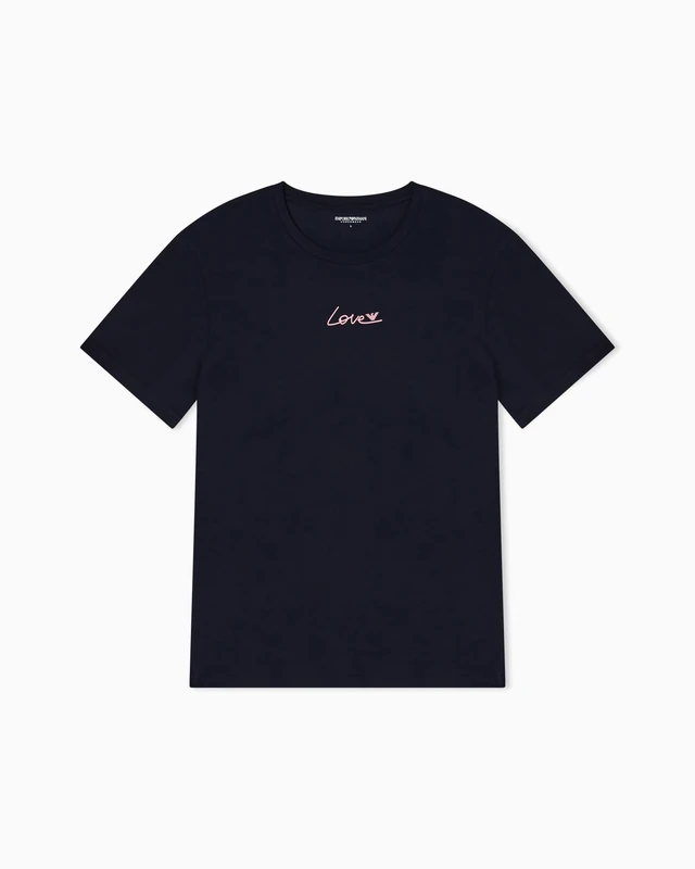 Men's SAN Valentine Crew Neck T-Shirt Blue XL - Image 1