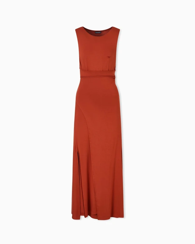 EMPORIO ARMANI Women's Viscose Dress Orange L