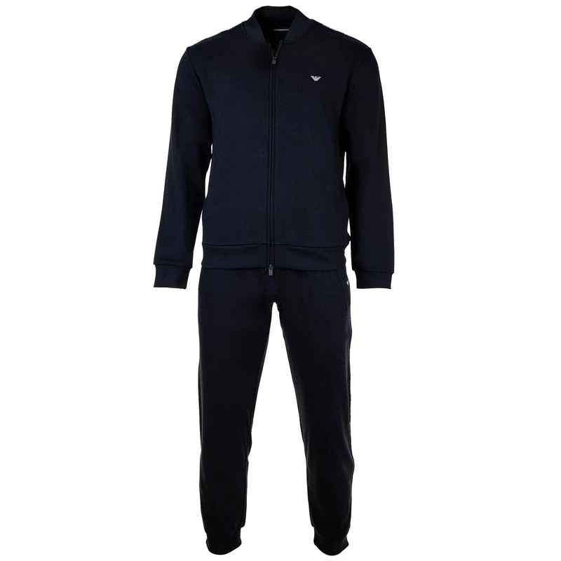 Emporio Armani Men's TERRY FULL ZIP TRACKSUIT SET Blue M