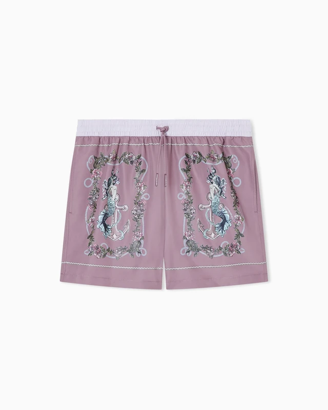 EMPORIO ARMANI Men's Cards Prints Boxer Violet S
