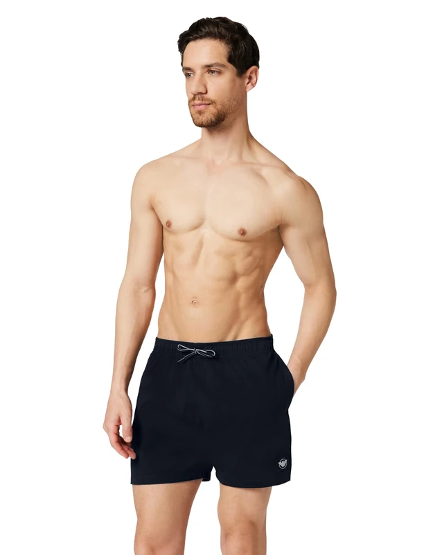 Emporio Armani Men's Satin Label Boxer Blue M