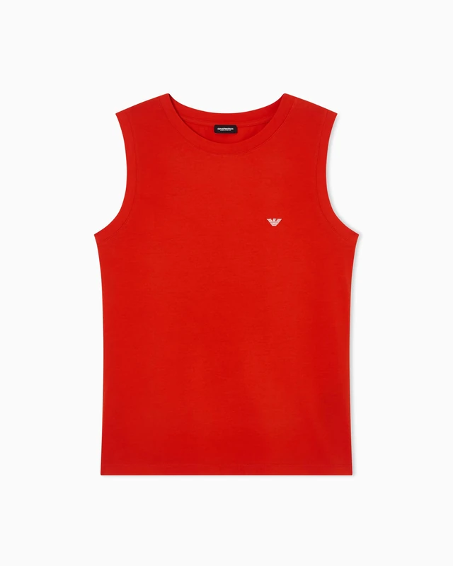 Emporio Armani Women's Everyday Cotton Tank Red XL