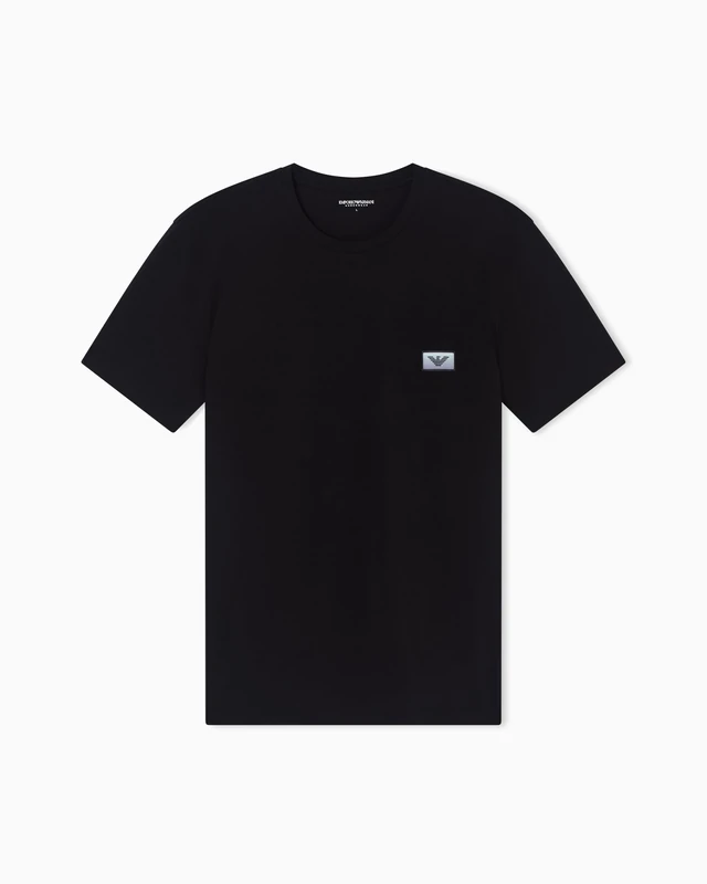 Men's Superfine Cotton Crew Neck T-Shirt Black XL