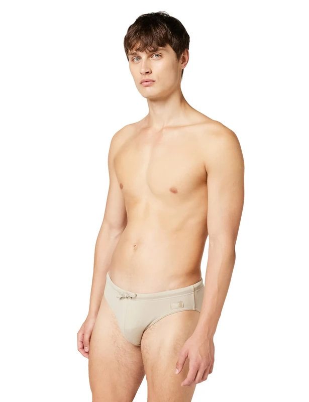 Emporio Armani Men's Satin Label Brief Brown M - Image 1