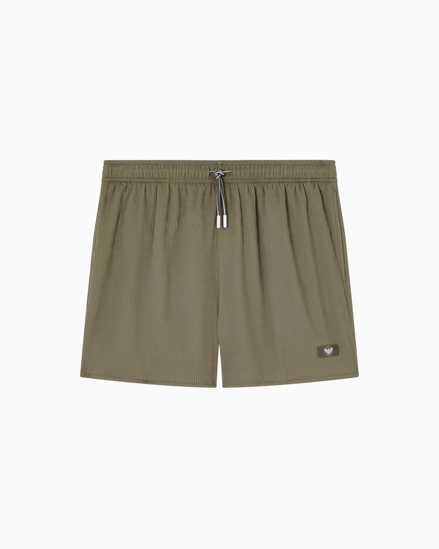Emporio Armani Men's Satin Label Boxer Green XL