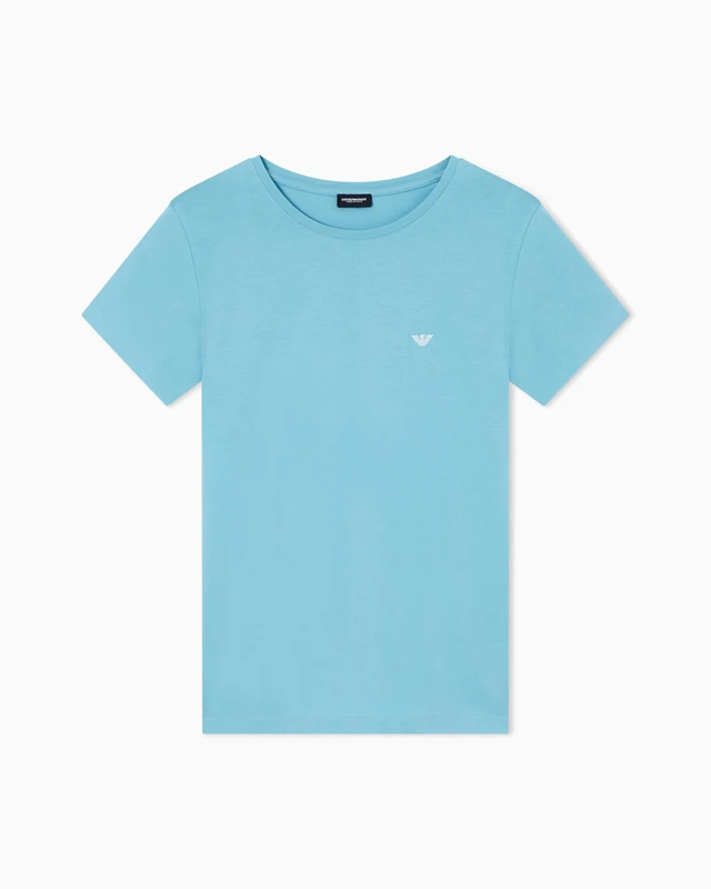 Women's Everyday Cotton Crew Neck T-Shirt Blue XL