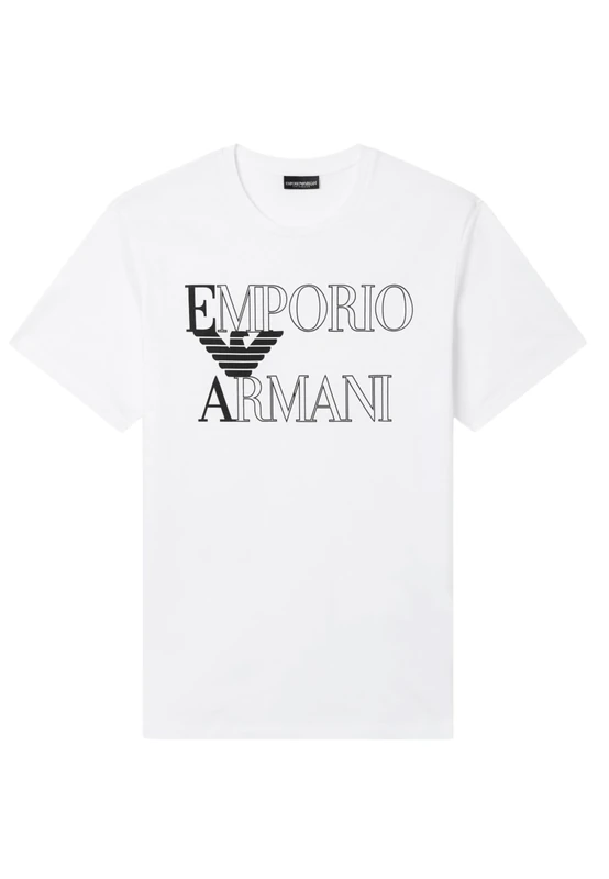 Men's Bold Logo Crew Neck T-Shirt White XL