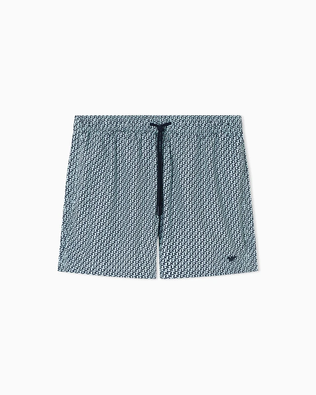 Emporio Armani Men's Pattern Boxer Blue XXL