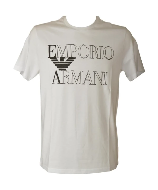 Men's Bold Logo Crew Neck T-Shirt White XXL