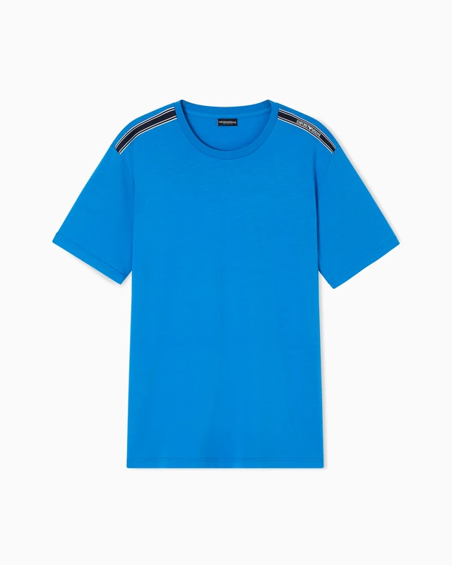 Men's LOGOTAPE Crew Neck T-Shirt Blue XXL