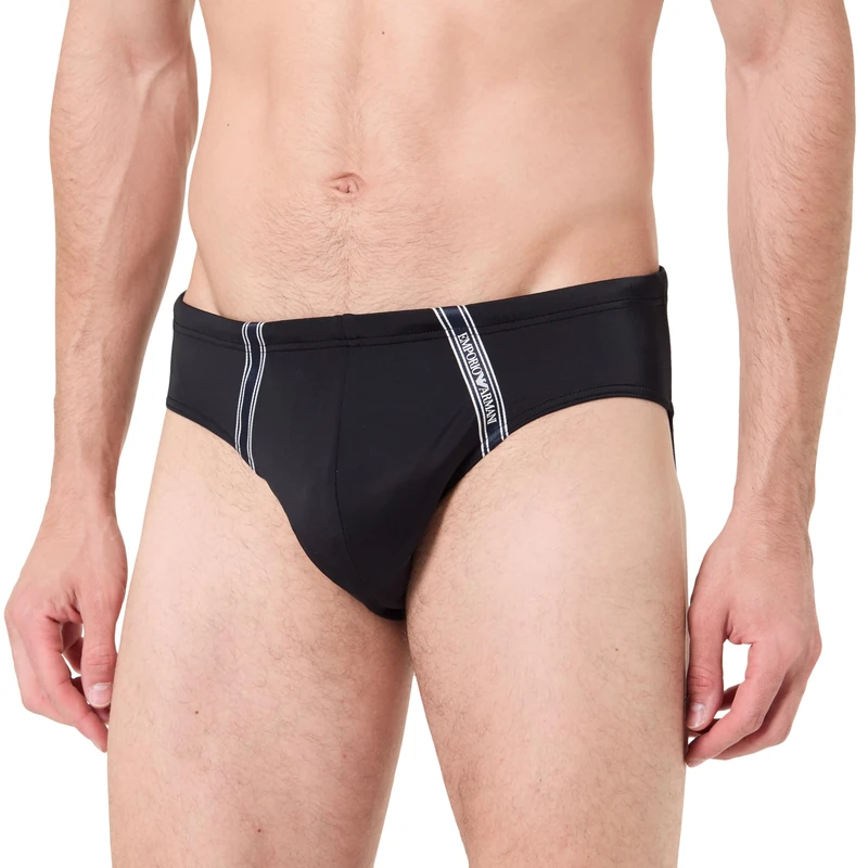 Emporio Armani Men's LOGOTAPE Brief Black M