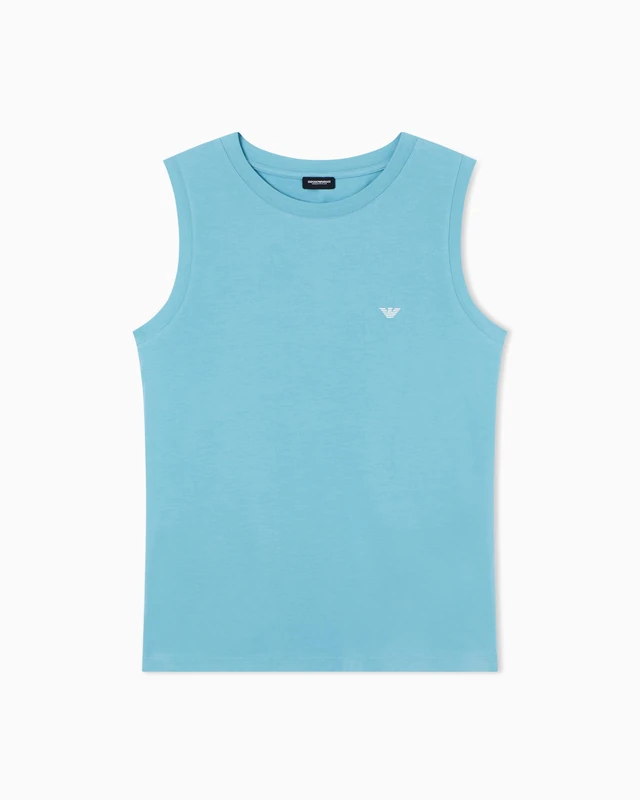 Emporio Armani Women's Everyday Cotton Tank Blue M