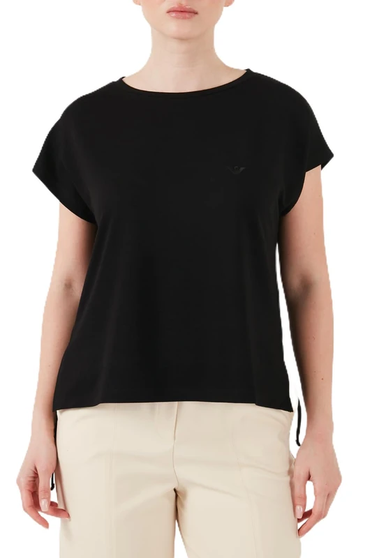 EMPORIO ARMANI Women's Viscose Fleece Sweatshirt Black S - Image 1