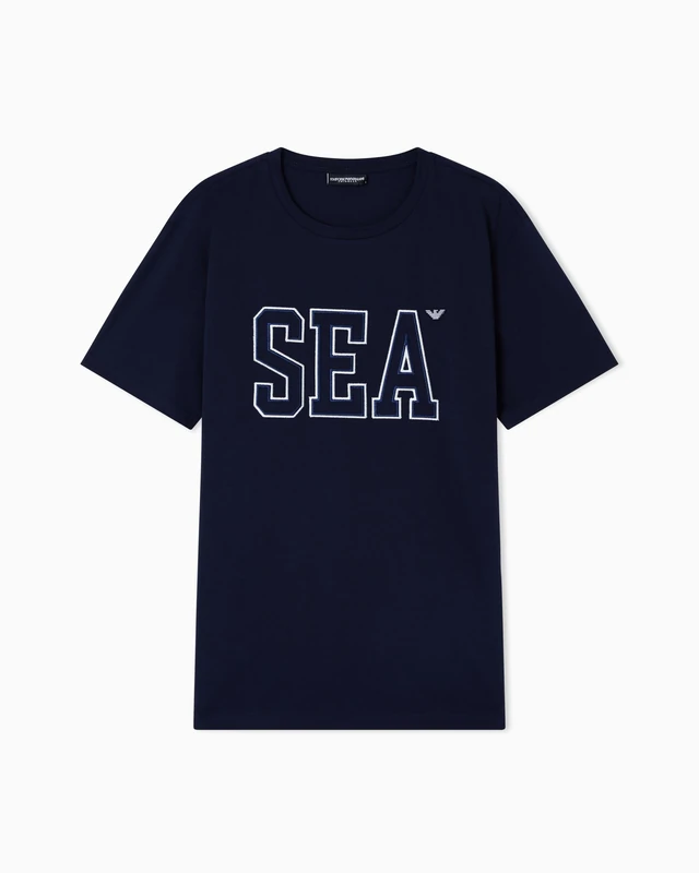 Men's SEA Capsule Crew Neck T-Shirt Blue L