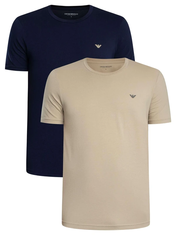 Men's Endurance 2-Pack Crew Neck T-Shirt Beige S