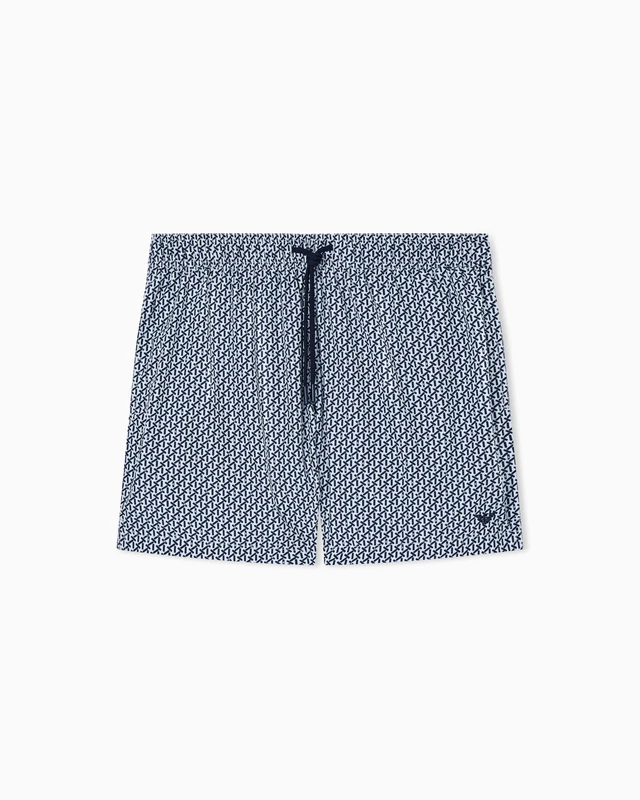 Emporio Armani Men's Pattern Boxer White S