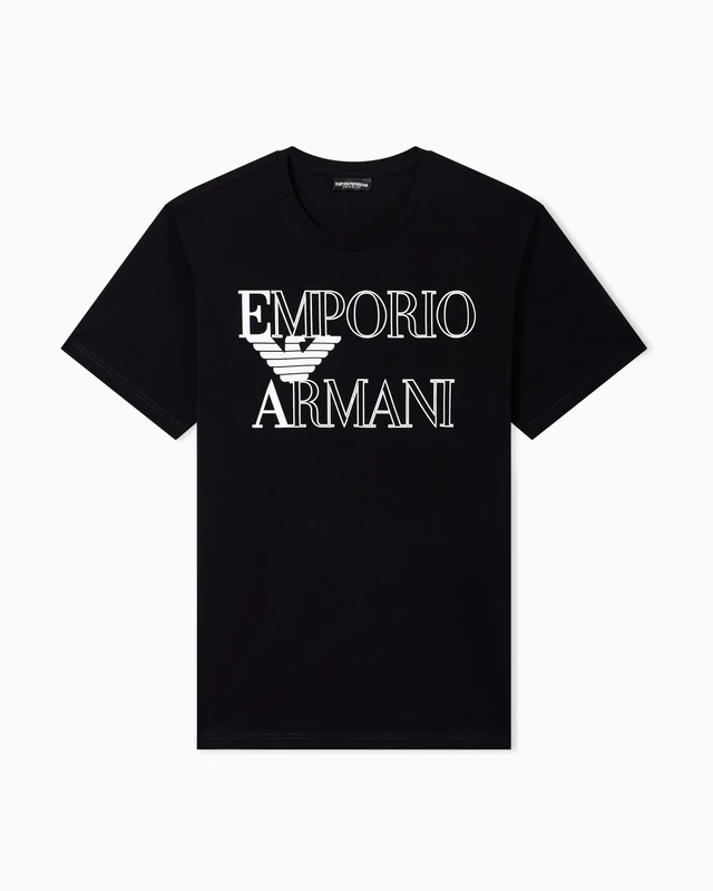 Men's Bold Logo Crew Neck T-Shirt Black L