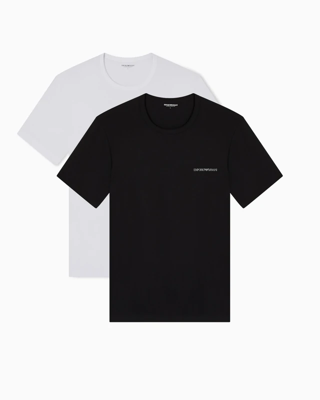 Men's CORE Logoband 2-Pack Crew Neck T-Shirt White M - Image 1