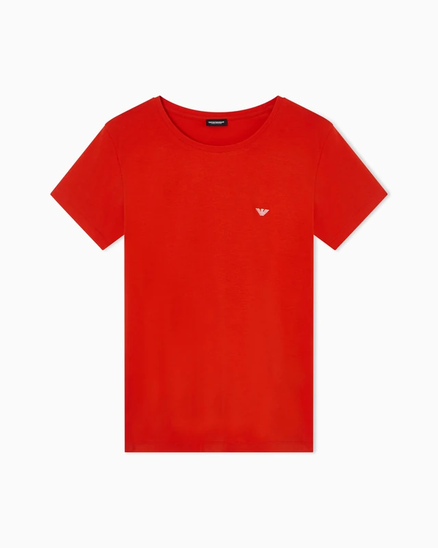 Women's Everyday Cotton Crew Neck T-Shirt Red S - Image 1