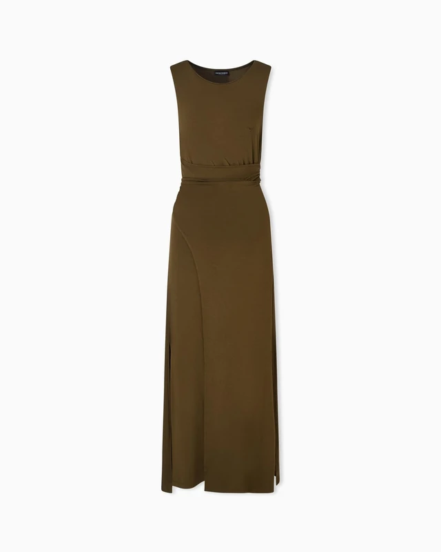 Emporio Armani Women's Viscose Dress Green S
