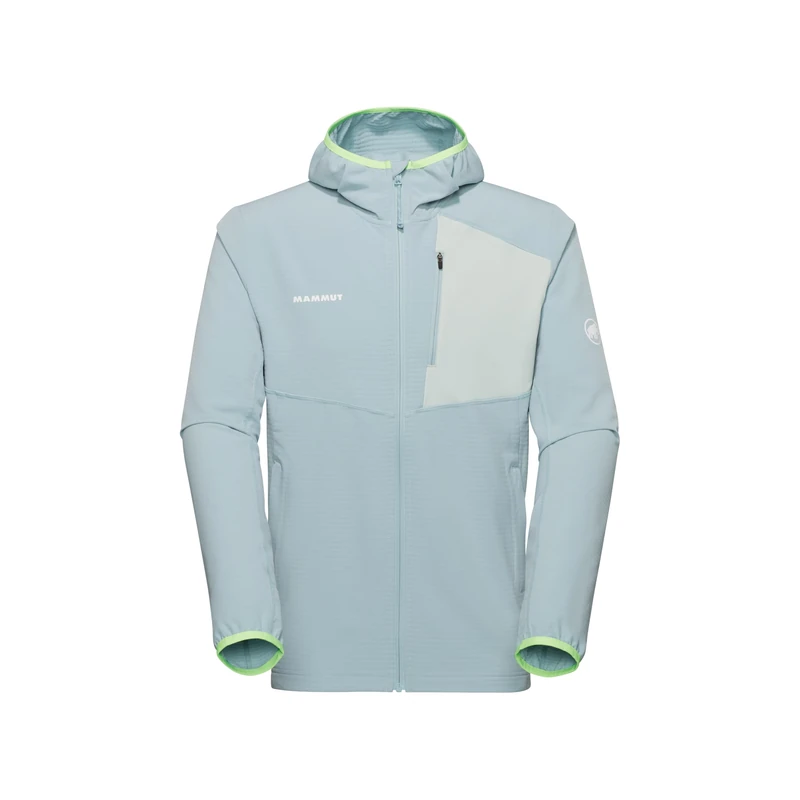 Mammut Mens Madris Light Ml Hooded Jacket Hiking Shirt, Nebla-Silver Sage, XXL EU
