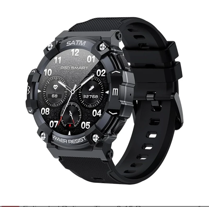 SATM Smart Watch for Men with Bluetooth Call – Heart Rate, Blood Pressure & Sleep Monitor, Fitness Tracker with NFC, Waterproof Sport Wristband Compatible with iOS/Android