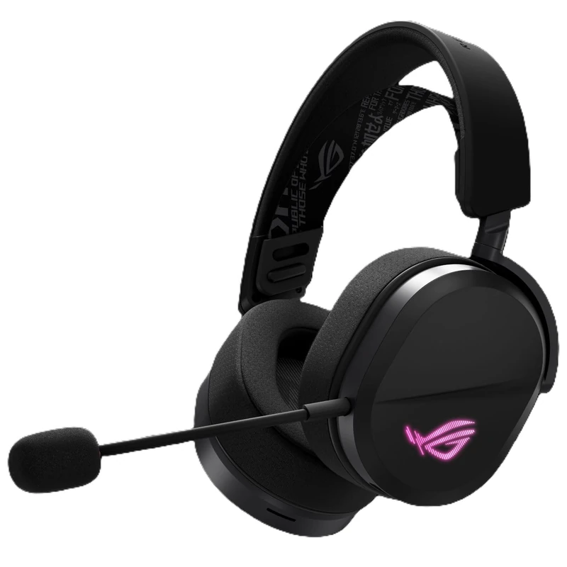 ASUS ROG Pelta Wireless Gaming Headset, Tri-mode Connection, Bluetooth, USB-C Wired, 2.0 inch (50 mm) Titanium Coated Diaphragm Driver, High Precision Wireless Sound Signal, 0.4 inch (10 mm) Wide Band