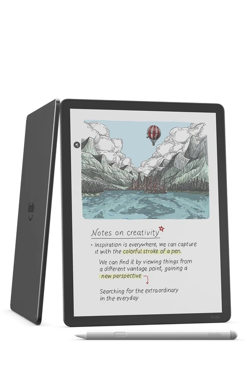 Amazon Kindle Scribe Colorsoft 32 GB (newest gen) — 11" paper-like colour display with front light — Thin, light, powerful — Write in the built-in notebook, documents and books - Graphite