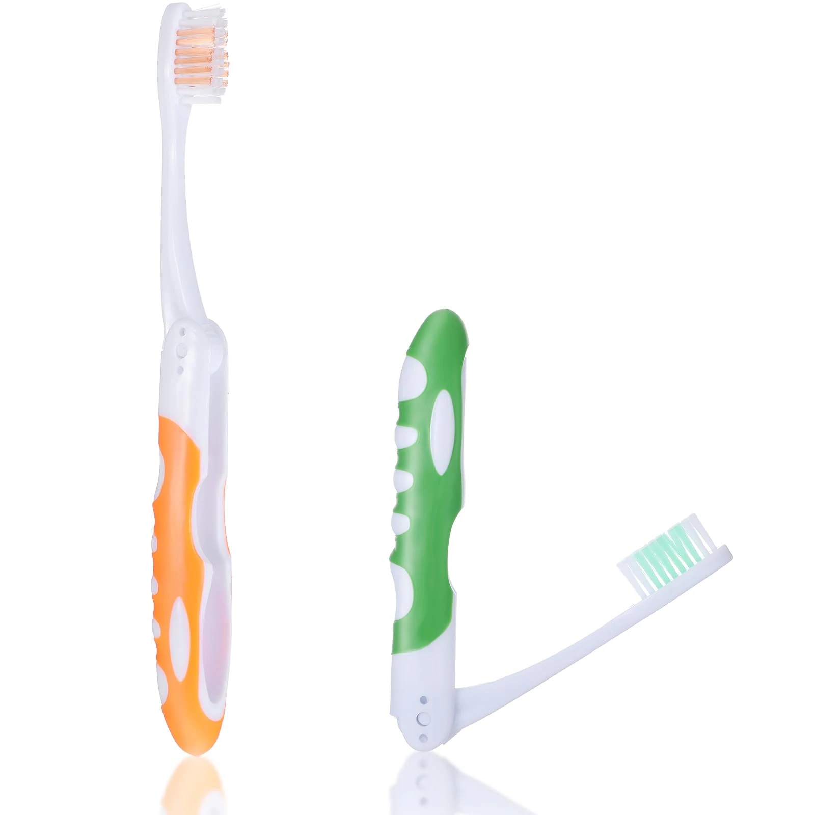 2 Pcs Travel Toothbrush, Folding Toothbrush, Soft Foldable Toothbrushes for Travel Camping Hiking