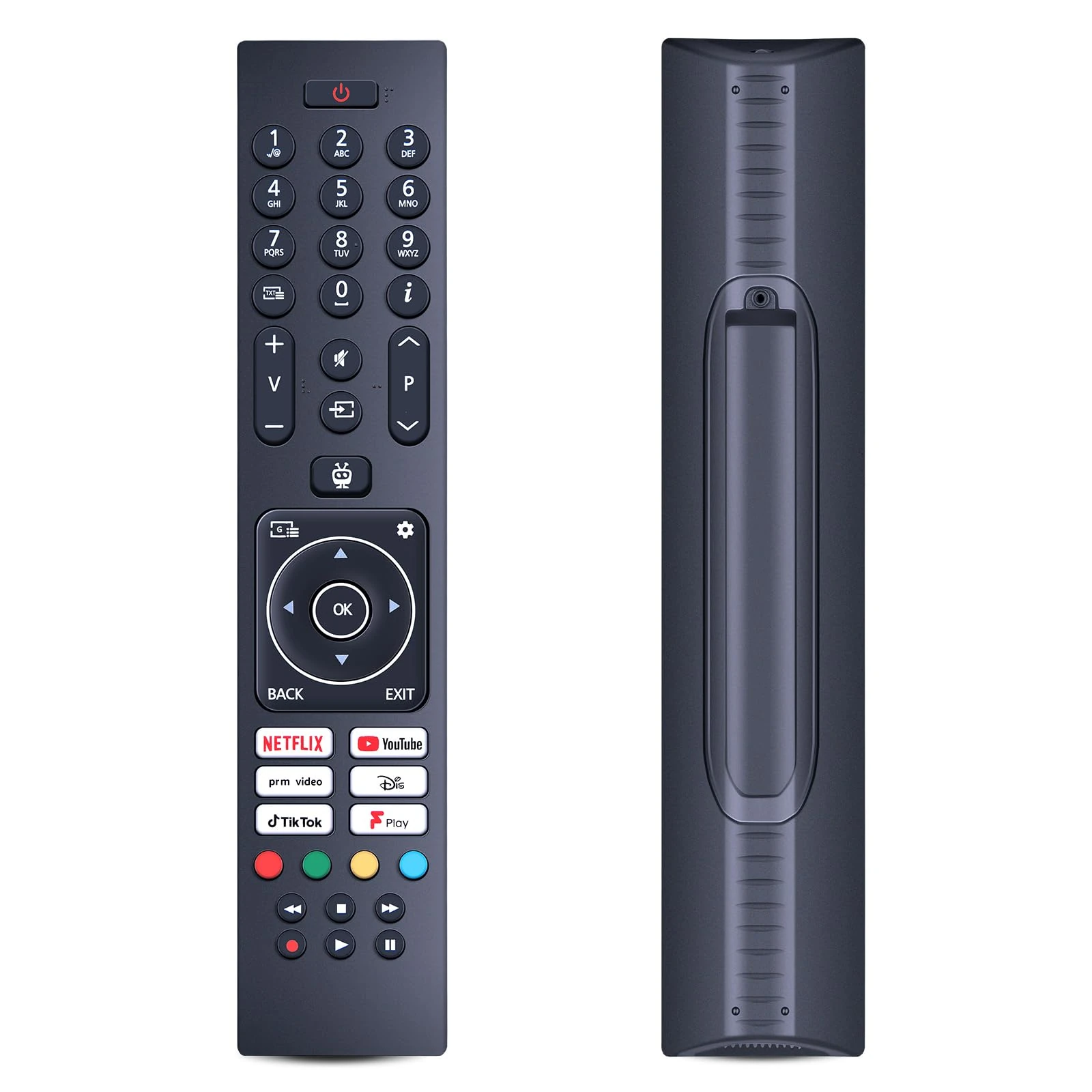 GOUYESHO RC45137T Remote Control Replacement Compatible with EGL 55E23UHDS 32E23HDS1 HD LED Smart TV And work for Logik RC43137 L32SHE22 43FT24CA L32SHE19 L39SHE21 24HT24CA 32FT24CA 40FT24CA