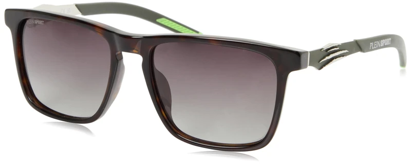 Philipp Plein Sport Ssp038 Sunglasses, Brown, High Gloss (Shiny Dark Havana), One Size