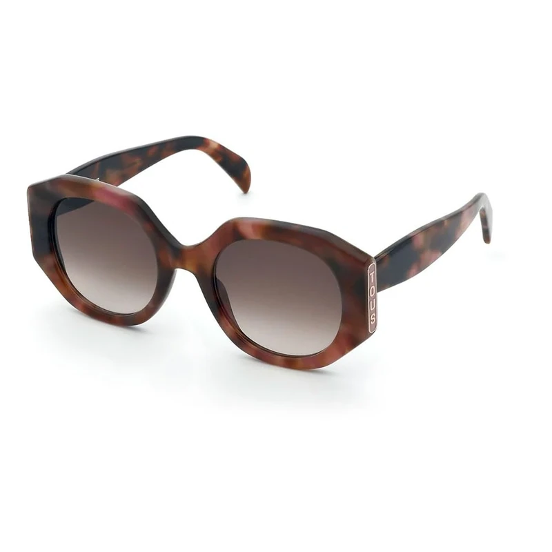TOUS Stod02 Sunglasses, Brown/Pink Havana, Regular
