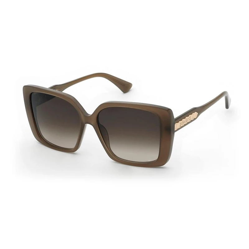 Nina Ricci Snr462 Sunglasses, Shiny Opal Chestnut, Regular