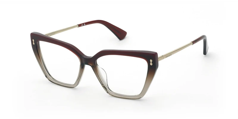 Nina Ricci VNR455 Sunglasses, Shiny Bordeaux Grad.Brown, 52 Unisex