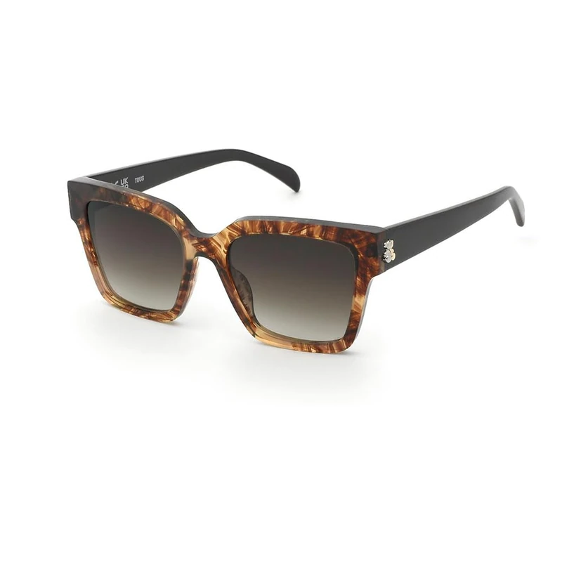 TOUS Unisex Stod07 Sunglasses Shiny Stripe Brown Regular
