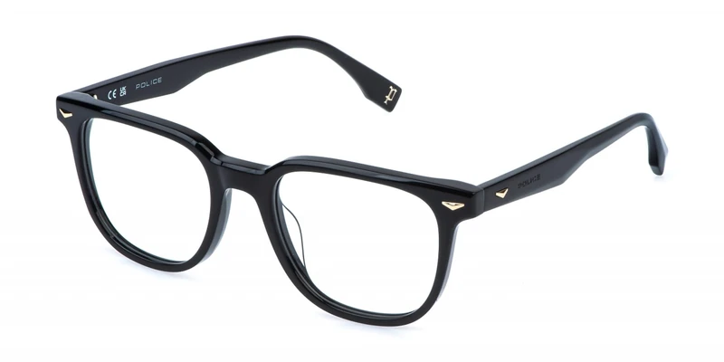 Police Vplr65 Sunglasses, Shiny Black, 48