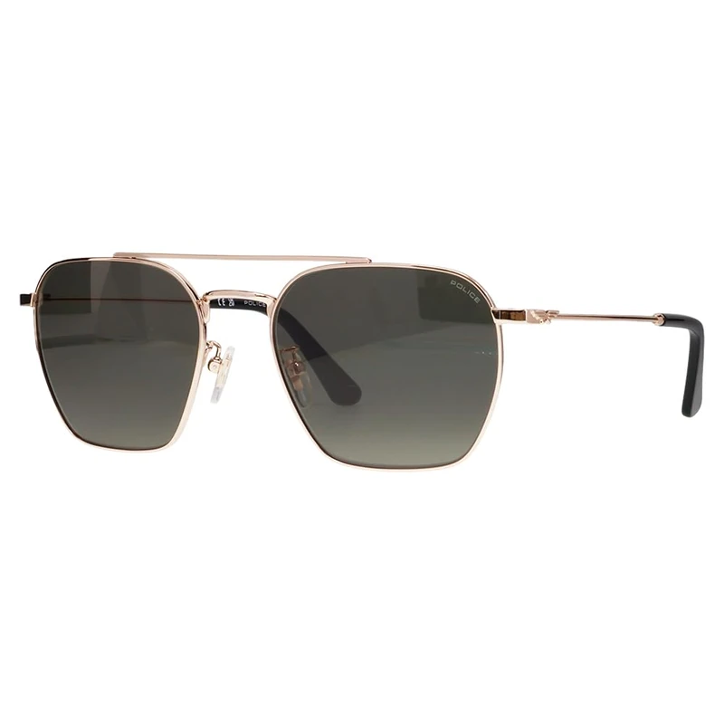 Police SPLR72 Glasses, Shiny Rose Gold, Regular Unisex Adult