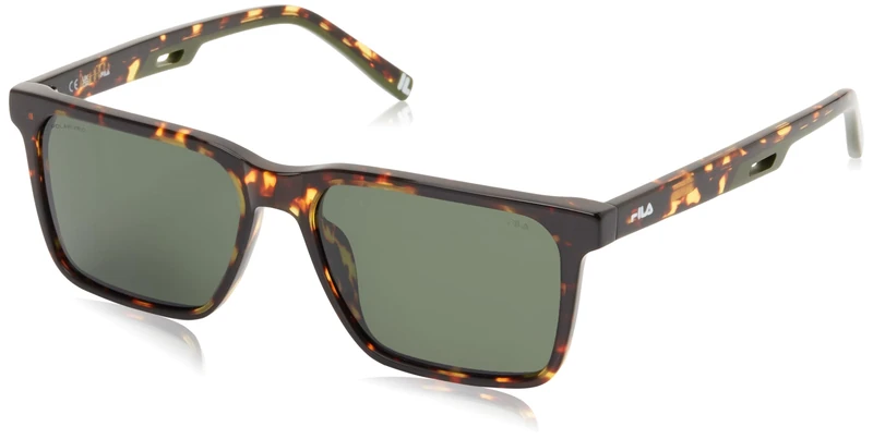 Fila Unisex Sfib06 Sunglasses, Havana Spotted Yellow, Regular