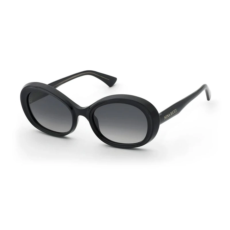 Nina Ricci Snr459 Sunglasses, Shiny Black, Regular