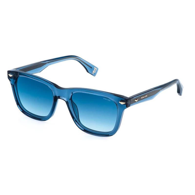 Police Splr80e Sunglasses, Blue (Transparent Blue), One Size