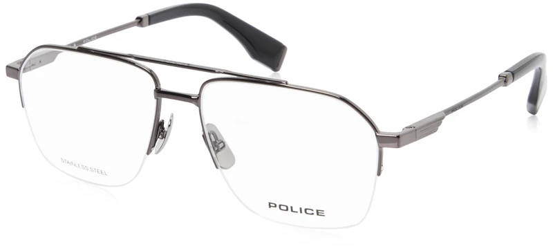 Police Vplr71 Sunglasses, Total Shiny Gun, One Size